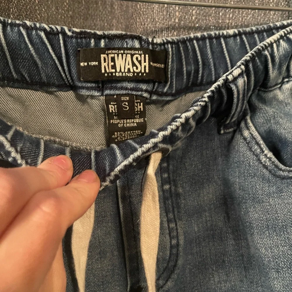 SOLD Rewash Blue Distressed Boyfriend Jeans - Picture 4 of 4